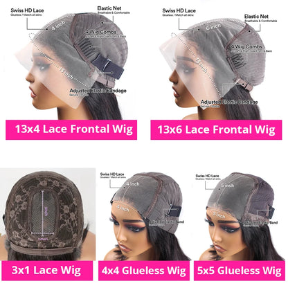 Short Bob Wig Human Hair Wear and Go Glueless Wigs 5X5 Hd Lace Closure Wig 13X6 Hd Lace Straight Human Hair Wigs for Black Women