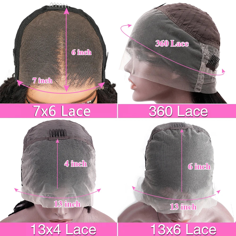 HD Transparent 13X4 13X6 Body Wave Lace Front Wig Pre Plucked 360 Lace Frontal Wig Human Hair Wigs for Women 7X6 Wig 200 Density