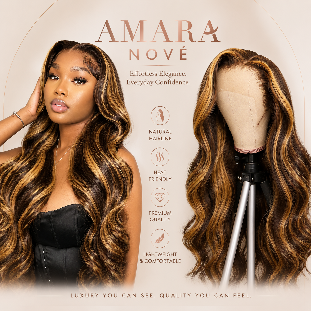 Toasted Honey Ombré (4/27) | 13x6 Frontal