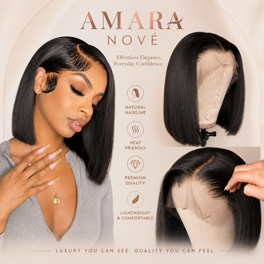 Natural Black (1B) | 13x6 Silky Straight Bob